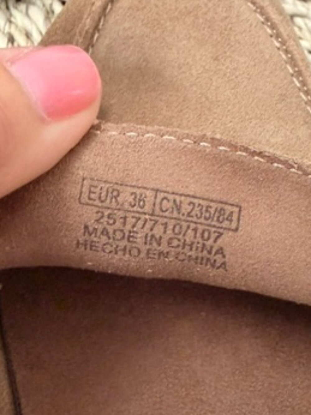 New Zara Sandy Brown Split Soft Suede Loafers, size 36 - Picture 10 of 10